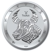 Срібна монета 1oz Тілець 5 доларів 2021 Токелау