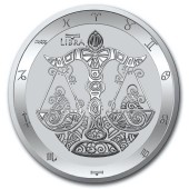 Срібна монета 1oz Ваги 5 доларів 2021 Токелау