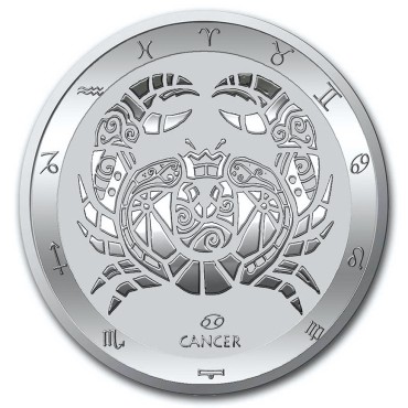 Срібна монета 1oz Рак 5 доларів 2021 Токелау