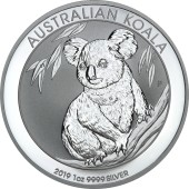 Срібна монета 1oz Коала 1 долар 2019 Австралія