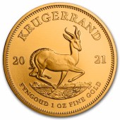 Золотая монета 1oz Крюгерранд 2021 Южная Африка