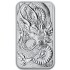 Серебряная монета 1oz Прямоугольный Дракон 1 доллар 2021 Австралия