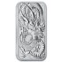 Серебряная монета 1oz Прямоугольный Дракон 1 доллар 2021 Австралия