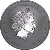 Срібна монета 1oz Джеймс Бонд 1 долар 2021 Тувалу