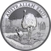 Срібна монета 1oz Австралійський Ему 1 долар 2021 Австралія