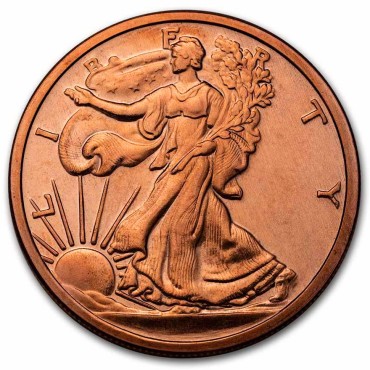 Медный раунд 1oz Американский Орел (Свобода) США