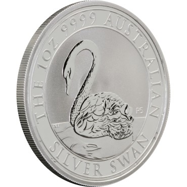 Срібна монета 1oz Австралійський Лебідь 1 долар 2021 Австралія