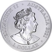 Срібна монета 1oz Австралійський Зоопарк: Гепард 1 долар 2021 Австралія