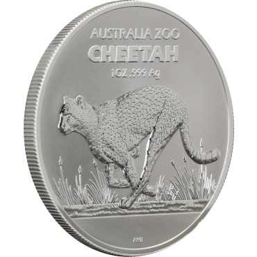 Срібна монета 1oz Австралійський Зоопарк: Гепард 1 долар 2021 Австралія