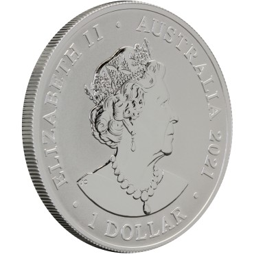 Срібна монета 1oz Австралійський Зоопарк: Гепард 1 долар 2021 Австралія