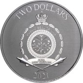 Серебряная монета 1oz Звездные Войны: Монета Галактической Империи 2 доллара 2021 Ниуэ