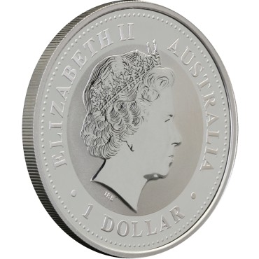 Серебряная монета 1oz Год собаки 1 доллар 2006 Австралия