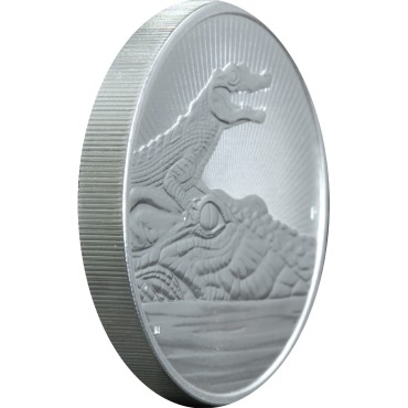 Срібна монета 2oz Крокодил П'єдфорт 2 долара 2019 Австралія