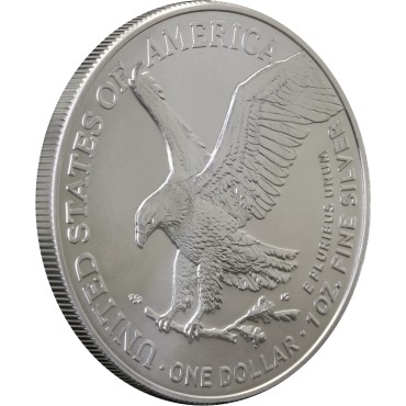 Срібна монета 1oz Американський Орел 1 долар 2021 США (Тип 2)