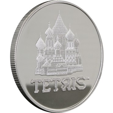 Срібна монета 1oz Tetris™ Собор Василя Блаженного 2 долара 2021 Ніуе