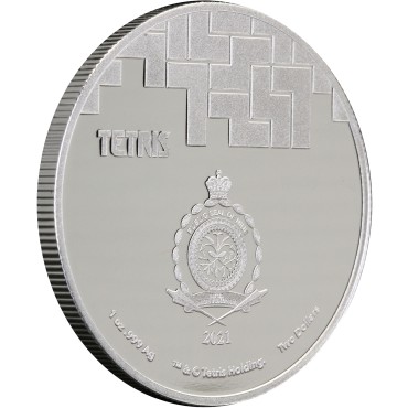 Срібна монета 1oz Tetris™ Собор Василя Блаженного 2 долара 2021 Ніуе