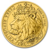 Золотая монета 1/4oz Чешский Лев 10 долларов 2021 Ниуэ