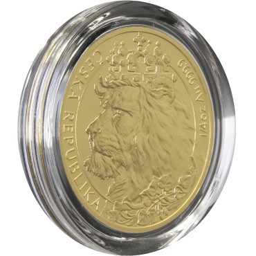 Золотая монета 1/4oz Чешский Лев 10 долларов 2021 Ниуэ