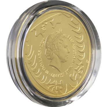 Золотая монета 1/4oz Чешский Лев 10 долларов 2021 Ниуэ