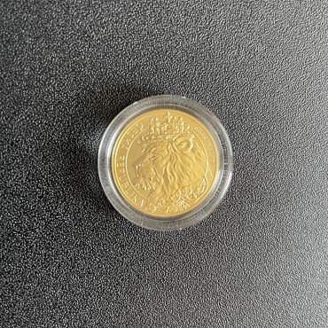 Золотая монета 1/4oz Чешский Лев 10 долларов 2021 Ниуэ