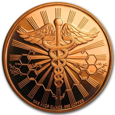 Мідний раунд 1oz Канабіс (Тільки Добрий Настрій) США