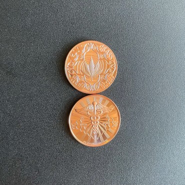 Мідний раунд 1oz Канабіс (Тільки Добрий Настрій) США