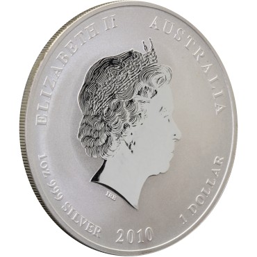 Срібна монета 1oz Рік Тигра 1 долар 2010 Австралія