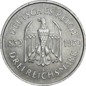 Срібна монета "100 Років З Дня Смерті Гьоте" 3 марки 1932 Веймарська Республіка Німеччина