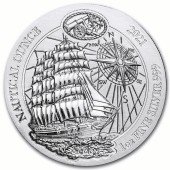 Серебряная монета 1oz Корабль Седов 50 франков 2021 Руанда