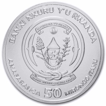 Срібна монета 1oz Корабль Седов 50 франків 2021 Руанда