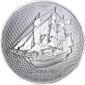 Серебряная монета 1oz Баунти 1 доллар 2021 Острова Кука