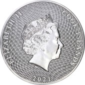 Серебряная монета 1oz Баунти 1 доллар 2021 Острова Кука