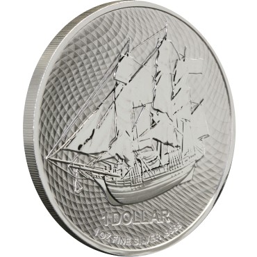 Серебряная монета 1oz Баунти 1 доллар 2021 Острова Кука