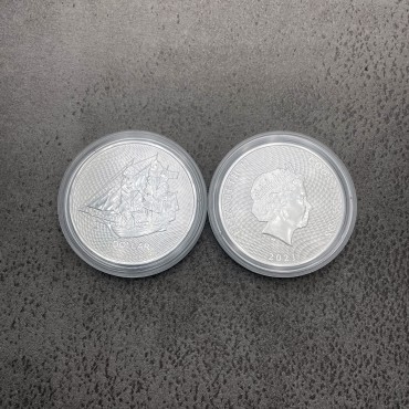 Серебряная монета 1oz Баунти 1 доллар 2021 Острова Кука