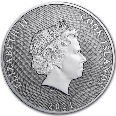 Серебряная монета 1oz Баунти 1 доллар 2021 Острова Кука