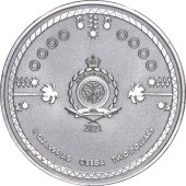 Серебряная монета 1oz Ежик Соник 30 Лет 2 доллара 2021 Ниуэ