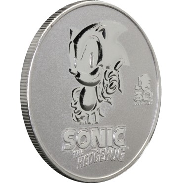 Срібна монета 1oz Їжак Сонік 30 Років 2 долара 2021 Ніуе