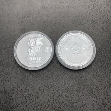 Срібна монета 1oz Їжак Сонік 30 Років 2 долара 2021 Ніуе