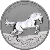 Серебряная монета 1oz Австралийский Брамби 1 доллар 2021 Австралия