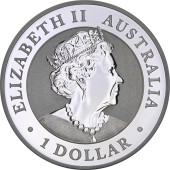 Серебряная монета 1oz Австралийский Брамби 1 доллар 2021 Австралия