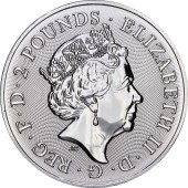 Серебряная монета 1oz Мифы И Легенды: Горничная Мэриан 2 английских фунта 2022 Великобритания