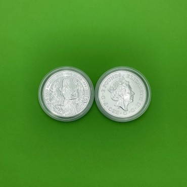 Серебряная монета 1oz Мифы И Легенды: Горничная Мэриан 2 английских фунта 2022 Великобритания