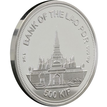 Срібна монета 1oz Тигр (Panthera Tigris) 500 кіп 2021 Лаос