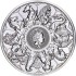 Серебряная монета 2oz Коллектор "Звери Королевы" 5 фунтов 2021 Великобритания