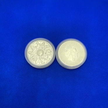 Срібна монета 2oz Коллектор "Звірі Королеви" 5 фунтів 2021 Великобританія