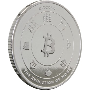 Серебряный раунд 1oz Биткоин "BitPay" США