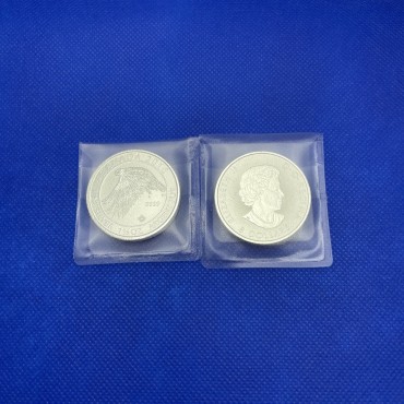 Серебряная монета 1,5oz Белый Сокол 8 долларов 2016 Канада