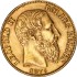 Золотая монета 20 франков 1875 Бельгия
