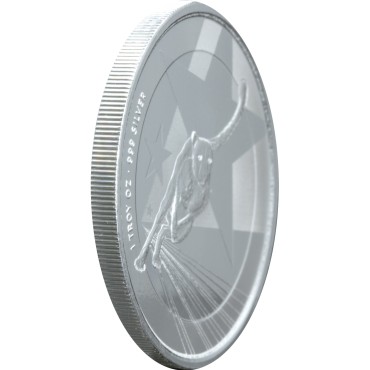 Срібна монета 1oz Гепард 500 франків КФА 2019 Камерун