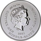 Серебряная монета 1oz Властелин Колец: Фродо 1 доллар 2021 Новая Зеландия